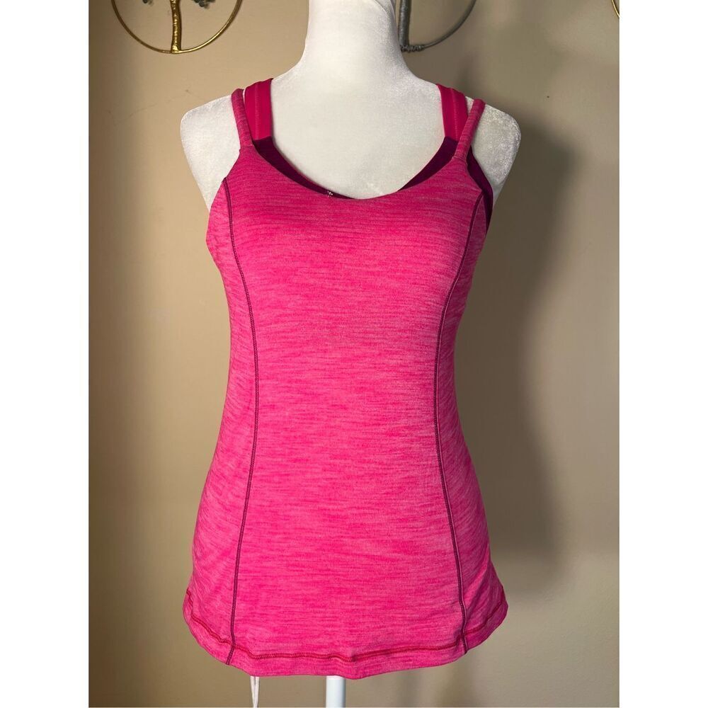 Lululemon Run For Gold Heathered Jeweled Magenta / Regal Plum Size 4
